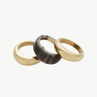 Mixed Material Fanned Ring Stack
