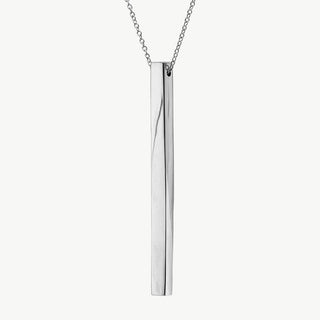 Thin Bar Pendant Necklace