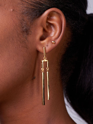Double Bar Dangle Earrings