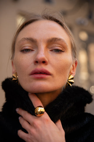 Bidu Fanned Stud Earrings