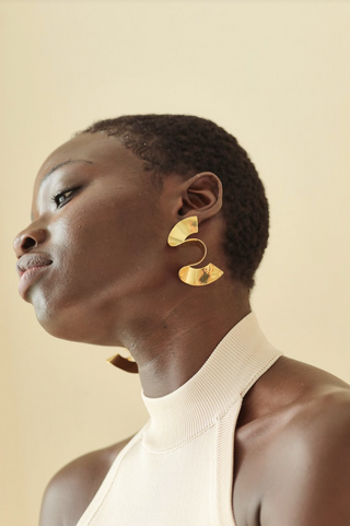 Maxi Twisted Sia Stud Earrings