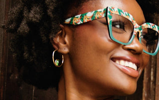 Mpira Glass Hoop Earrings