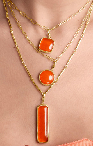 Umbo Square Necklace Charm