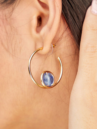 Mpira Glass Hoop Earrings