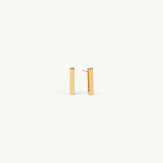 Thin Bar Drop Stud Earrings
