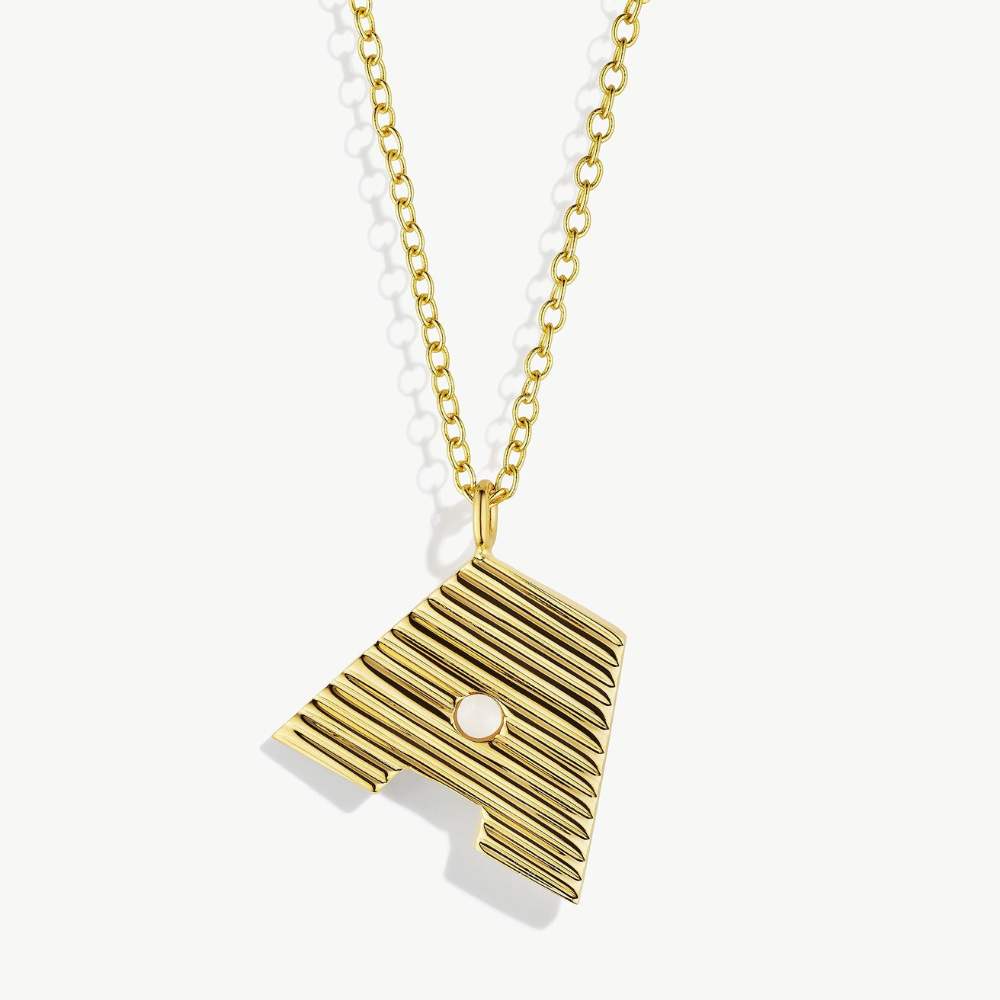 Louis Vuitton's gold initial necklace