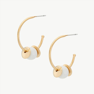 Kazuri Bead Hoop Earrings