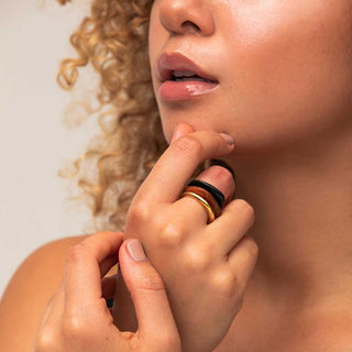 Sabi Mixed Material Stacked Rings