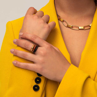 Sabi Mixed Material Stacked Rings